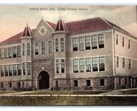 Luther Burbank School Santa Rosa California CA UNP DB Postcard W5 - $3.91
