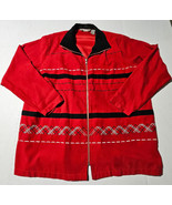 TanJay Zip Up Lightweight Jacket Womens/Ladies Size 18 Red Pattern Blaze... - €23,69 EUR
