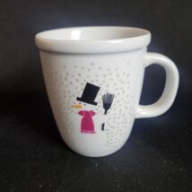 BODUM Christmas Winter Holiday French Snowman Ceramic 12 oz. Coffee Coco... - $1.98