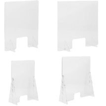 Acrylic Free-Standing Clear Register Shield / Sneeze Guard 4 sizes Count... - $120.96+