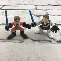 Star Wars Galactic Heroes Mini Figures Luke Skywalker Obi Won Kenobi Has... - £7.86 GBP