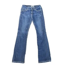 MISS CHIC USA Denim Women&#39;s Crystals Rhinestones Low Rise Boot Cut Jeans... - $30.57