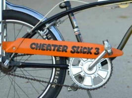 1 Sticker - Black CHEATER SLICK 3 Bicycle DECAL fits Huffy Muscle Bike - $374.00 MXN