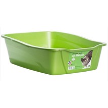 Van Ness Cat Litter Pan with Dip in Front Assorted Colors - Giant - £27.39 GBP