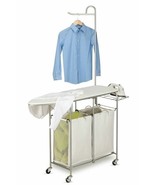 Laundry Cart Ironing Board 2 Bag Sorter Hamper Rolling Storage Clothes O... - £308.11 GBP
