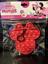 New Disney Minnie Mouse Red Fidget Popper Keychain Backpack Clip Sensory... - $8.99