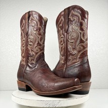 NEW Lane Capitan Mens Cowboy Boots LA GRANGE 13 D Brown 100% Leather Cutter Toe - £168.35 GBP