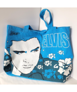 Elvis Presley Signature Product Joe Petruccio Canvas Tote Bag Aqua Blue ... - €37,79 EUR