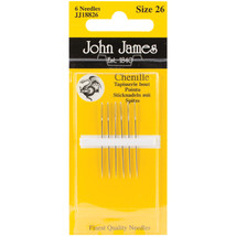 John James Chenille Hand Needles Size 26 6/Pkg. - £11.44 GBP