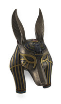 Mask of Anubis the Jackal God Sculptured Wall Hanging - £62.31 GBP