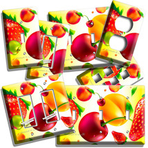 Peaches Strawberries Cherries Fruit Light Switch Outlet Wall Plate Kitchen Decor - £14.38 GBP+
