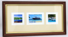 Global Miniatures Lithograph 3 MINI PRINTS Framed Matted Hand Titled Initialed 1 - £17.68 GBP