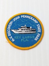 M.V. Discovery Patch John Pennekamp State Park Key Largo Florida Round Vintage - $22.72