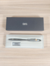 Vintage CROSS Chrome 3502 Ballpoint Pen with &quot;AB&quot; Emblem in Box - $18.46