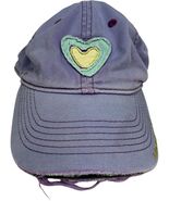 Life Is Good Kids Purple Hearts Distressed Adjustable Strapback Baseball... - $14.22