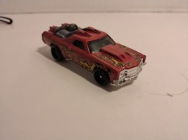 2012 Hot Wheels El Camino 1:64 Scale Red Flame Accents Car Toy Diecast L... - $6.00