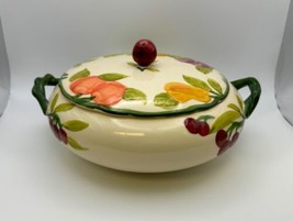 Franciscan FRESH FRUIT Round Covered Vegetable Serving Bowl Made in USA - £150.56 GBP