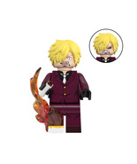 One Piece Sanji 1pc Minifigure with Battle Flame Effect - $7.68 CAD