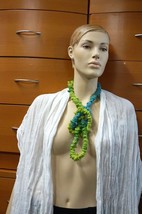 Extra Long Felted Necklace Handmade Unique Gift For Women Christmas Gift - $63.75