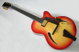 Custom jazz electric guitar in sunburst color - $369.87