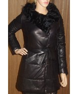 JOHN &amp; YOKO JACKET lambskin NAPPA leather coat Black SIZE: 36 US 4 NEW - $1,969.96 CAD