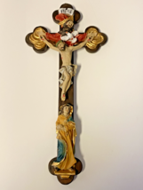 Holy Trinity + Blessed Mary   13&quot; Crucifix ,  New - £36.75 GBP