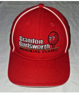 Brandon Burlsworth Memorial Golf Classic Hat red 77 arkansas razorback c... - £13.01 GBP