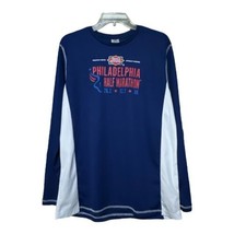 Philadelphia Half Marathon 2017 Blue White Long Sleeve T Shirt Size Medium - $9.99