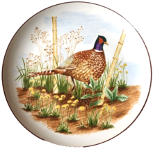 Game Birds Sigma the Tastesetter Ring Necked Pheasant Salad Plate Nancy ... - $18.70