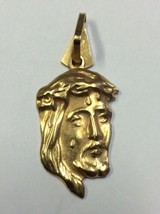Jesus Christ Gold Greek Pendant 14k(585) - £176.42 GBP