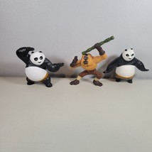 Kung Fu Panda Action Figure Lot Panda Black and White Edition and Master Monkey - £10.10 GBP