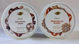  Dove Holiday Treats Body Scrub Gingerbread Delight &amp; Hot Cocoa 10.5 Oz.... - $24.95