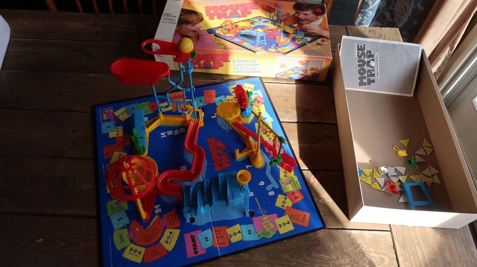 1986 Mouse Trap Almost Complete Only Missing Metal Ball - $34.05