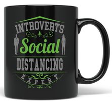 PixiDoodle Social Distancing Coffee Mug - Introvert Quarantine Social Distancing - £20.71 GBP+