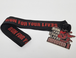 Run For Your Lives INFECTED 2013 Participation Medal Marathon Run Lanyar... - $7.99
