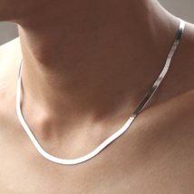 925 Silver Necklace 4MM Snake Chain Men and Women - $20.78