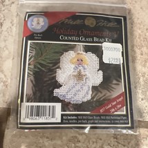 1994 Mill Hill Holiday Ornament V Gold Star Angel H57 Counted Glass Bead... - $19.79