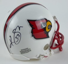 Kolby Smith Signed Autographed Riddell Mini Helmet Louisville Cardinals - £39.55 GBP