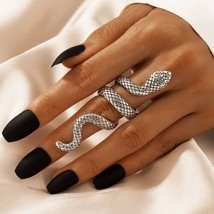 Scylla Full Finger Snake Gothic Ring - £6.04 GBP