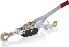 4 Ton Come Along Winch Puller Heavy Duty Power Cable 2 Hook Dual Gear Ra... - $39.99