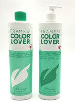 Framesi Color Lover Smooth Shine Shampoo &amp; Conditioner 16.9 oz-Duo - £42.94 GBP