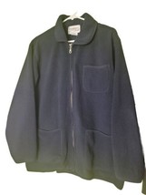 Vintage Allegheny Trail Fleece Jacket  Navy Blue Adult Size Large VTG - £17.66 GBP