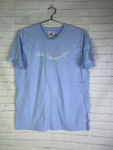 Adidas Boys Youth Large T-Shirt Short Sleeve Graphic Shirt Logo Light Blue - £13.84 GBP