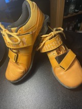 Reebok Crossfit Shoes U-Form Youths Sz 5-1/2 . Lightly Worn. Orange. Gre... - $23.36