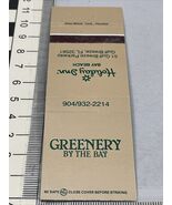 Vintage Matchbook Cover  Greenery By The Bay  Gulf Breeze, FL  gmg  Unst... - $227.43 MXN