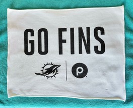 1 - MIAMI DOLPHINS - &quot;GO FINS&quot; STADIUM RALLY TOWEL - NFL FOOTBALL - NEW ... - $3.91