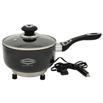 Roadpro 12-Volt Portable Saucepan 12v Pot with Non-Stick Surface - Black - £103.11 GBP