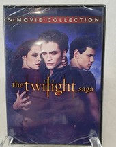The Twilight Saga DVD 5 Movies Vampires Halloween New Moon Eclipse Breaking Dawn - £5.15 GBP