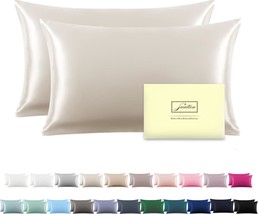 SUATIEN Breathable Mulberry Silk Pillowcase Set - Soft and x - £52.54 GBP