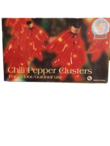 New Indoor/Outdoor Chili Pepper Cluster Lights - £31.97 GBP